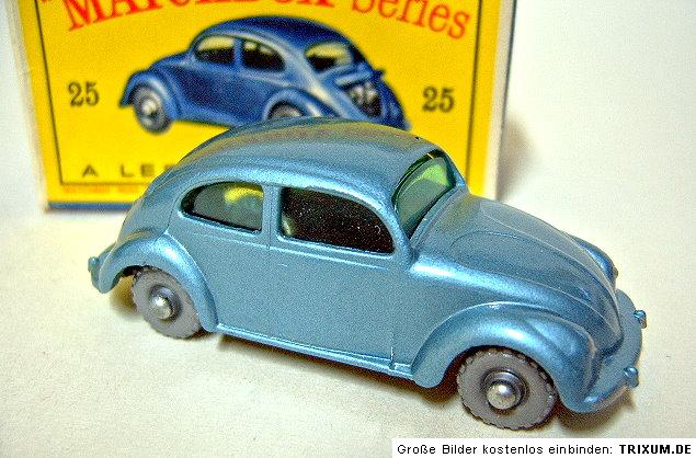 Matchbox RW 25B VW 1200 silver wheels mint in D box  